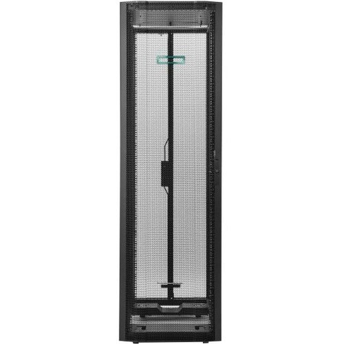 HPE 42U Floor Standing Rack Cabinet for Server, PDU - Black - 1021 kg Dynamic/Rolling Weight Capacity - 1361 kg Static/Sta