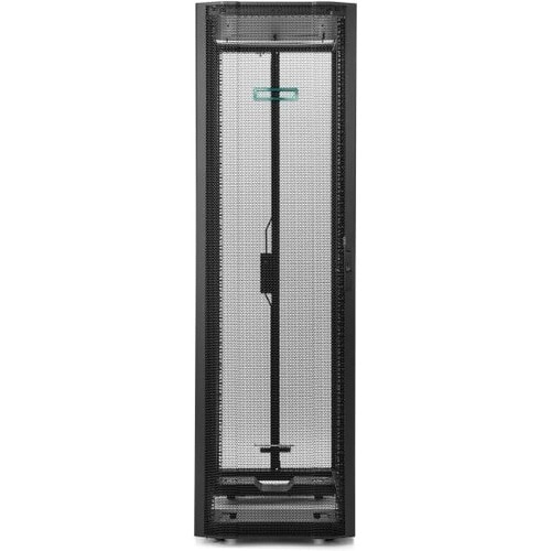 HPE 42U Floor Standing Rack Cabinet for Server, PDU - Black - 1361 kg Static/Stationary Weight Capacity