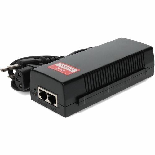 AddOn PoE Injector - 120 V AC Input - 1 x 10/100/1000Base-T Input Port(s) - 1 x PoE+ Output Port(s) - 30 W