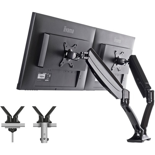 iiyama DS3002C-B1 Tischhalterung für Monitor - Schwarz - 2 Unterstützte(r) Display(s)Bildschirmgröße: 68,6 cm (27 Zoll) - 
