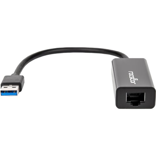 Rocstor Premium USB 3.0 to Gigabit Ethernet NIC Network Adapter RJ45 10/100/1000 M/F - USB 3.0 - 1 x Network (RJ-45) - Twi