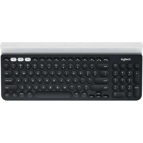 Logitech K780 Multi-Device Wireless Keyboard - Wireless Connectivity - Bluetooth - USB Interface - Desktop Computer, Table