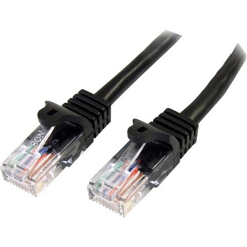 StarTech.com 45PAT5MBK. Kabellänge: 5 m, Cable standard: Cat5e, Cable shielding: U/UTP (UTP), Anschluss 1: RJ-45, Anschlus