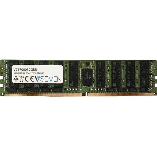 V7 V71700032GBR RAM-Modul für Server - 32 GB - DDR4-2133/PC4-17000 DDR4 SDRAM - 2133 MHz - CL15 - 1,20 V - ECC - Registrie