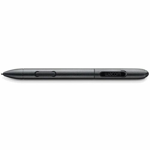 Wacom KP-302E-00C Stylus - 1 - Ersetzbare Stylus-Spitze - Aluminium - Schwarz - Grafiktablett Unterstütztes Gerät
