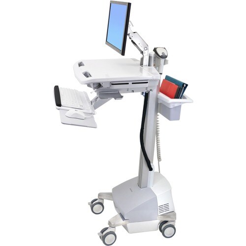 Ergotron StyleView Laptop-Wagen - 15,88 kg Belastbarkeit - 4 Rollen - Aluminium, Plastik, Verzinkter Stahl