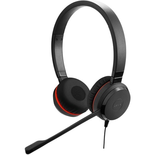 Jabra Evolve 30 II Wired Over-the-head Stereo Headset - Black - Binaural - Circumaural - 120 cm Cable - Noise Cancelling M