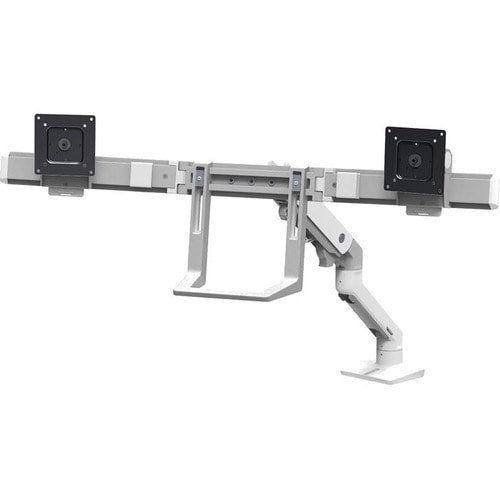 Brazo de Montaje Ergotron para Monitor, TV - Blanco - Altura ajustable - 2 Pantalla(s) admitidas - 81,3 cm (32") para pant