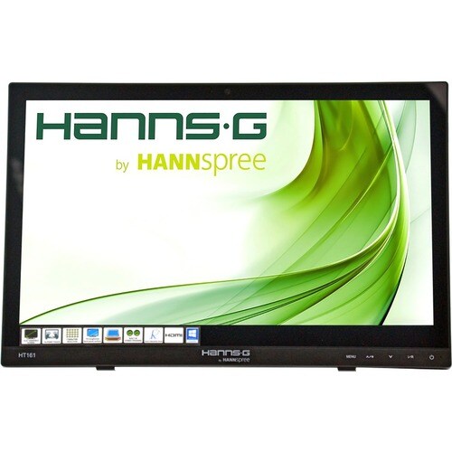 Monitor LCD Touchscreen Hannspree HT161HNB 15.6" W 16:9 risoluzione: 1366x768, angolo di visuale 90°/65° VGA, HDMI lumino