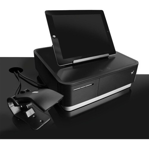 Star Micronics mPOP BCR-POP1 BLK Handheld Barcode Scanner - Cable Connectivity - Black - 100 scan/s - 70 mm Scan Distance 