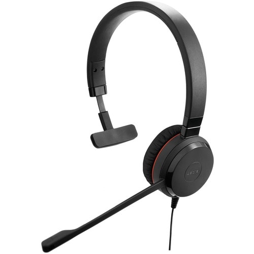 Jabra EVOLVE 30 Wired Over-the-head Mono Headset - Black - Monaural - Mini-phone (3.5mm)