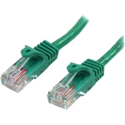 StarTech.com 5m Green Cat5e Patch Cable with Snagless RJ45 Connectors - Long Ethernet Cable - 5 m Cat 5e UTP Cable - Make 
