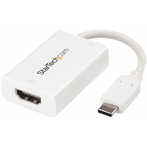 StarTech.com USB C to HDMI 2.0 Adapter 4K 60Hz with 60W Power Delivery Pass-Through Charging - USB Type-C to HDMI Video Co