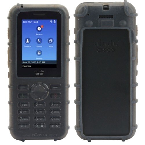 zCover Dock-in-Case CI821 IP Phone Case - For IP Phone - Gray, Transparent - Liquid Resistant, Dirt Resistant, Impact Resi