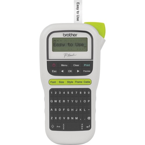 Brother P-touch PT-H110 Electronic Label Maker - Thermal Transfer - 20 mm/s Mono - 3 Fonts - 180 x 180 dpi - Tape, Label3.