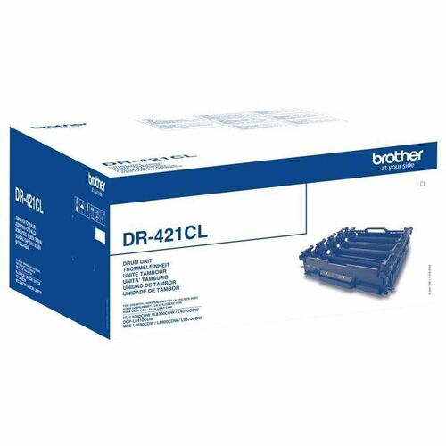 Brother DR-421CL Laser Imaging Drum - Original - Black, Cyan, Magenta, Yellow - 50000 Pages - 4 / Pack - OEM