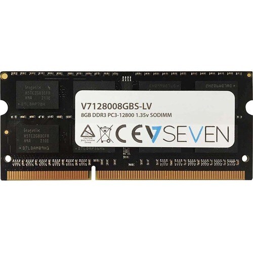 V7 RAM-Modul für Notebook - 8 GB - DDR3-1600/PC3-12800 DDR3 SDRAM - 1600 MHz - CL11 - Ungepuffert - 204-polig - SoDIMM