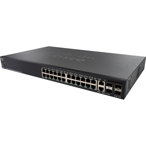 Cisco 350X SG350X-24MP 24 Ports Manageable Layer 3 Switch - Gigabit Ethernet - 10/100/1000Base-T - 3 Layer Supported - Mod