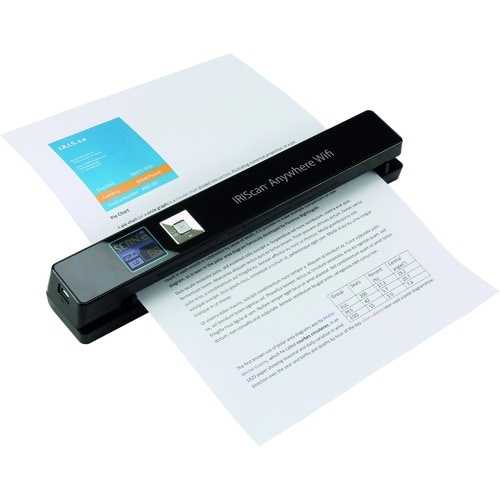 I.R.I.S. IRIScan Anywhere 5 Wifi Sheetfed Scanner - 1200 dpi Optical - 12 ppm (Mono) - 12 ppm (Color) - PC Free Scanning -