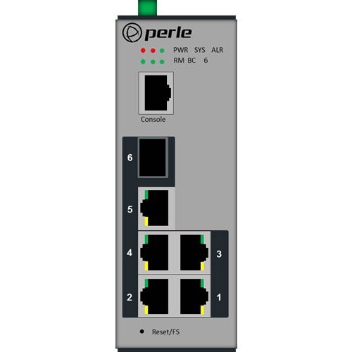 Perle IDS-206-XT - Industrial Managed Ethernet Switch - 5 Ports - Manageable - Gigabit Ethernet - 10/100/1000Base-T, 1000B