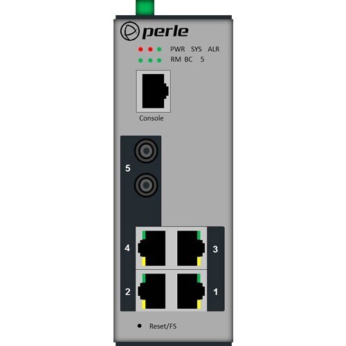 IDS-205F-TSD120 - INDUSTRIAL MANAGED ETHERNET SWITCH - 5 PORTS: 4 X 10/100/1000BASE-T RJ-45 PORTS AND 1 X 100BASE-ZX 1550N