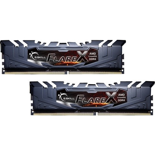 G.SKILL Flare X RAM Module - 16 GB (2 x 8GB) - DDR4-2400/PC4-19200 DDR4 SDRAM - 2400 MHz - CL16 - 1.20 V - Non-ECC - Unbuf