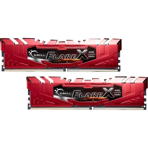 G.SKILL Flare X RAM Module - 16 GB (2 x 8GB) - DDR4-2400/PC4-19200 DDR4 SDRAM - 2400 MHz - CL16 - 1.20 V - Non-ECC - Unbuf