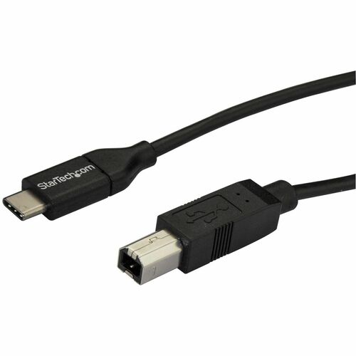 StarTech.com 2m 6 ft USB C to USB B Cable - M/M - USB 2.0 - USB Type C Printer Cable - USB 2.0 Type-C to Type-B Cable - Ca