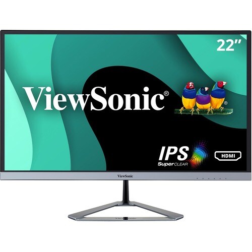 Monitor LED ViewSonic Entertainment VX2276-smhd 22" Class Full HD - 16:10 - Plata - 54.6cm (21.5") Viewable - Tecnología c