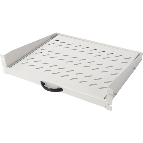 DIGITUS Professional 2U Rackmount Rack-Regal für Server, Patchfeld, LAN-Schalter - 482,60 mm Rack Width - Hellgrau - Stahl