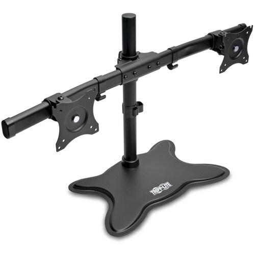 Tripp Lite Dual-Monitor TV Desktop Display Mount Stand Full Motion 13"- 27" - Up to 27" Screen Support - 52 lb Load Capaci