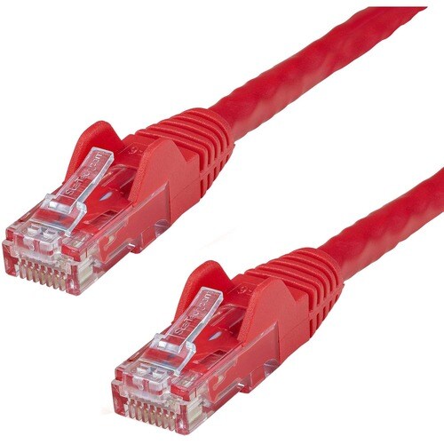 StarTech.com 1ft CAT6 Ethernet Cable - Red Snagless Gigabit - 100W PoE UTP 650MHz Category 6 Patch Cord UL Certified Wirin