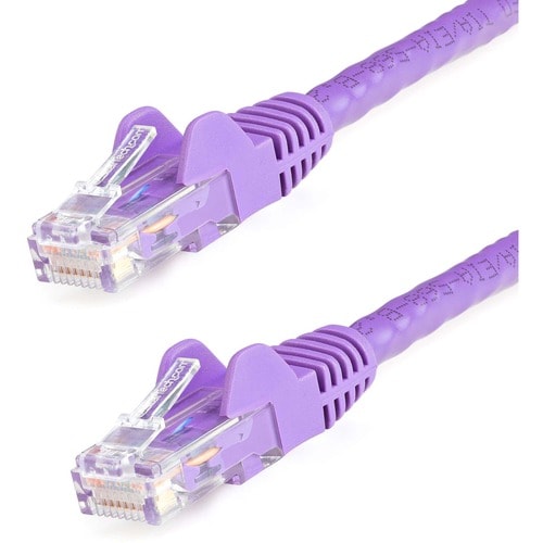 StarTech.com 2ft CAT6 Ethernet Cable - Purple Snagless Gigabit - 100W PoE UTP 650MHz Category 6 Patch Cord UL Certified Wi