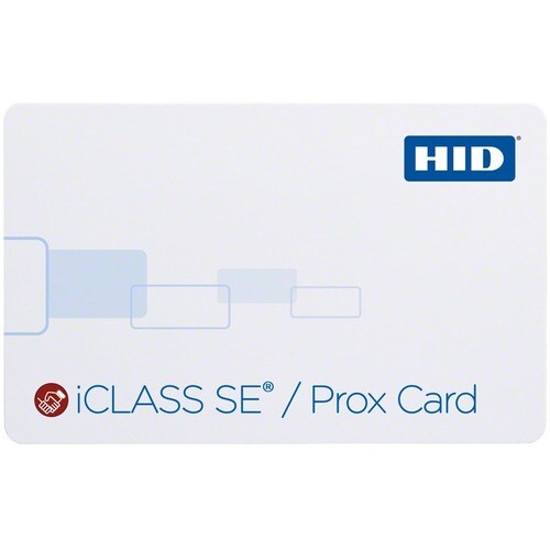 HID Multi-Technology iCLASS SE / HID Prox Card - Printable - Smart Card - 3.39" x 2.13" Length - White - Polyester, Polyvi
