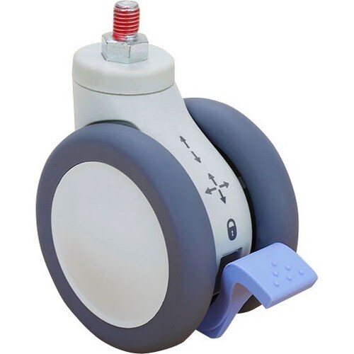 Ergotron Caster - 101.60 mm Diameter - White, Grey