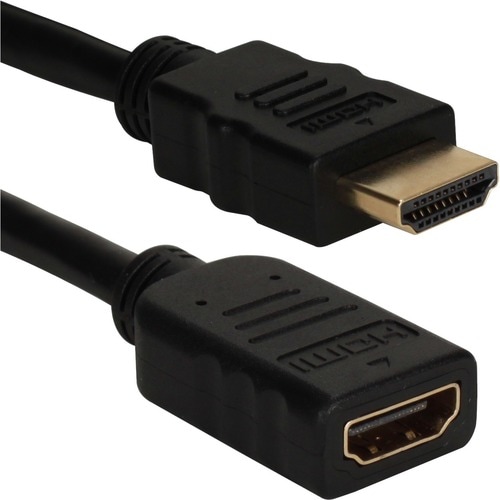 QVS 1-Meter High Speed HDMI UltraHD 4K Extension Cable - 3.28 ft HDMI A/V Cable for Projector, TV, Switch, Audio/Video Dev