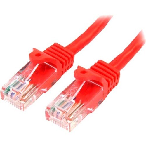StarTech.com 10m Red Cat5e Patch Cable with Snagless RJ45 Connectors - Long Ethernet Cable - 10 m Cat 5e UTP Cable - Make 