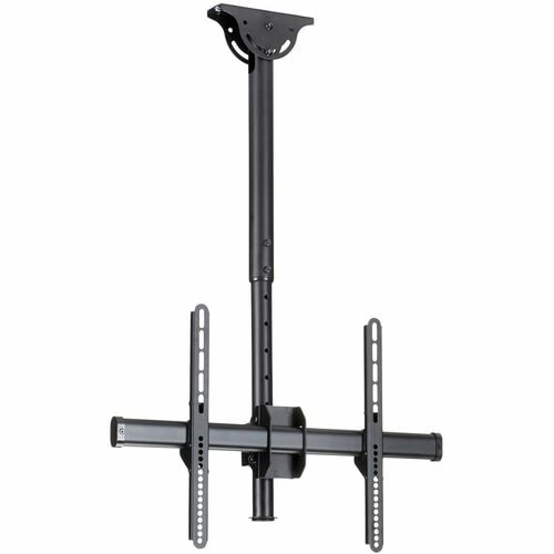 StarTech.com Ceiling TV Mount - Short Pole - Steel - Supports Monitors 30" to 70â€- Pull Down TV Mount - VESA Ceiling Mou