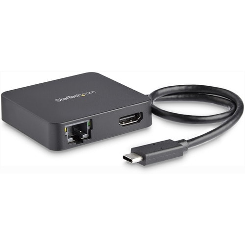 StarTech.com USB C Multiport Adapter - Portable USB Type-C Mini Dock to 4K UHD HDMI Video - GbE, USB 3.0 Hub - Thunderbolt