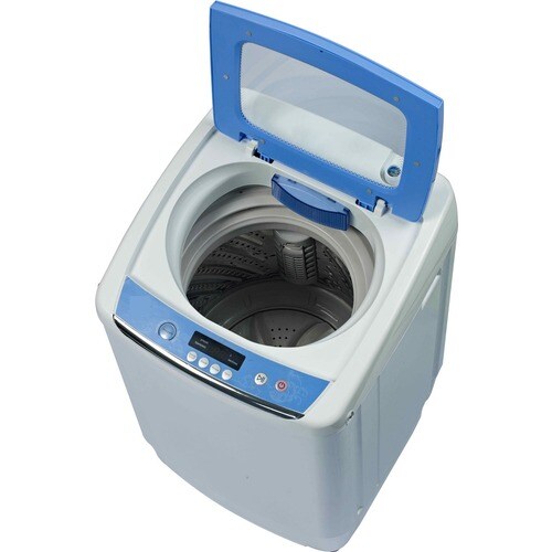 RCA 0.9 Cu Ft Portable Washer - Top Loading - 25 L Washer Capacity - 800 Spin Speed (rpm) - 120 V AC Input Voltage - Plast