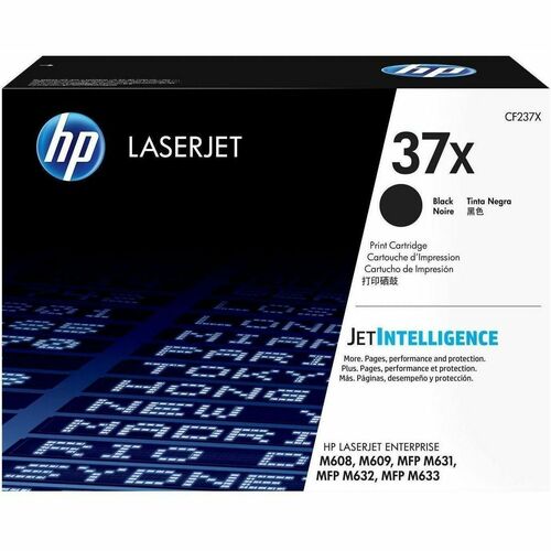 HP 37X Original High Yield Laser Toner Cartridge - Black Pack - 25000 Pages