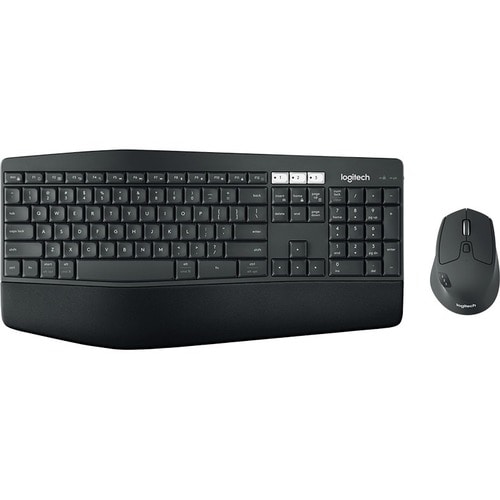 Logitech MK850 Keyboard & Mouse - QWERTY - USB Wireless Bluetooth/RF - Keyboard/Keypad Color: Black - USB Wireless Bluetoo