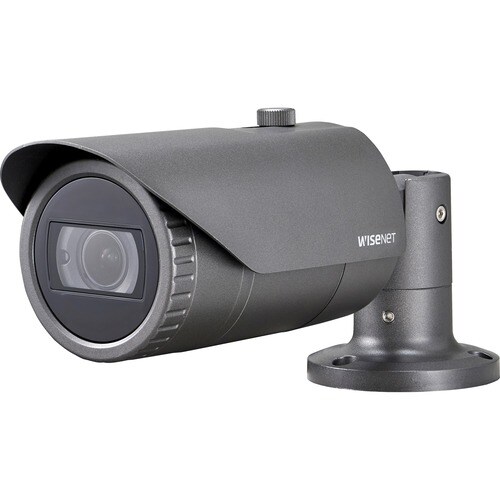 Wisenet HCO-6070R 2 Megapixel Full HD Surveillance Camera - Color - Bullet - Dark Gray - 98.43 ft Infrared Night Vision - 