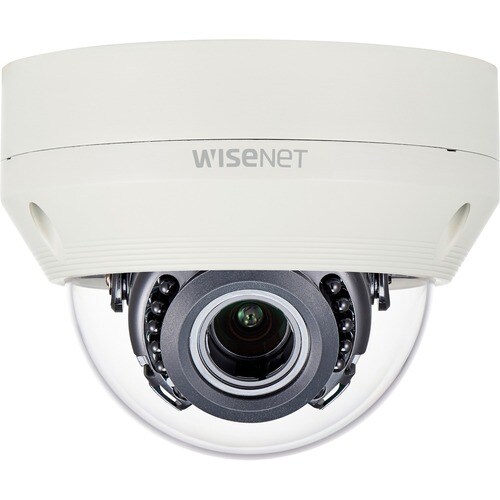 Wisenet HCV-6070R 2 Megapixel Indoor/Outdoor Full HD Surveillance Camera - Color - Dome - Ivory - 98 ft Infrared Night Vis