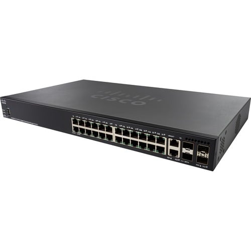 Cisco 350X SG350X-24MP 24 Anschlüsse Verwaltbar Layer 3 Switch - Gigabit-Ethernet - 10/100/1000Base-T - 3 Unterstützte Net