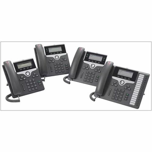 Cisco 7811 Telefone IP - Recondicionado - Montagem em parede - Carvão - 1 x Linha Total - VoIP - 2 x Rede (RJ-45) - PoE Ports