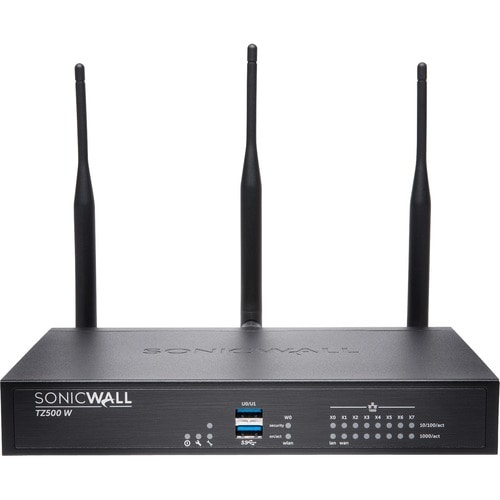 SonicWall TZ500 Network Security/Firewall Appliance - 8 Port - 10/100/1000Base-T - Gigabit Ethernet - Wireless LAN IEEE 80