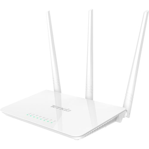 Tenda F3 N300 300Mbps Wireless Router - 2.40 GHz ISM Band(3 x External) - 37.50 MB/s Wireless Speed - 3 x Network Port - 1