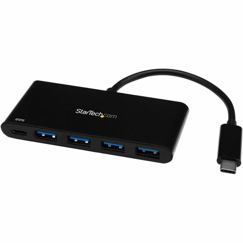 StarTech.com Hub USB C de 4 Puertos USB Tipo A (USB 3.0 5Gbps SuperSpeed) - PD de 60W y Carga Passthrough - Adaptador Port