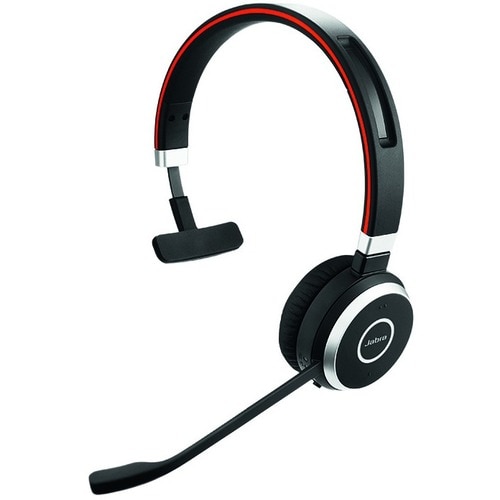 Jabra EVOLVE 65 MS Wireless Over-the-head Mono Headset - Monaural - Supra-aural - 3000 cm - Bluetooth - 150 Hz to 7 kHz - 